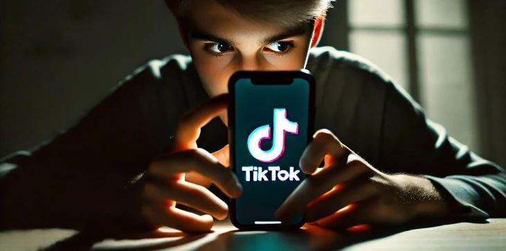 Person auf Tik Tok